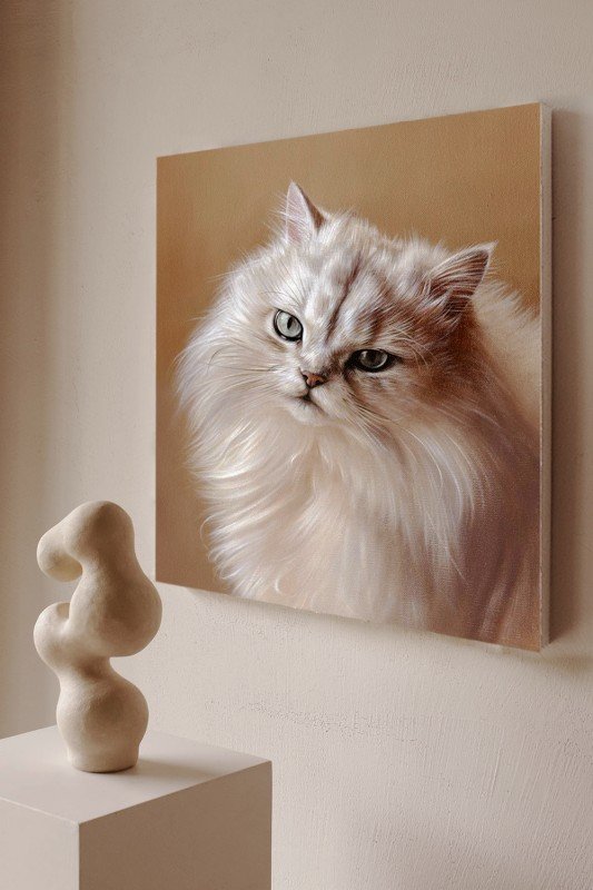 Hand drawn pet oil painting customization