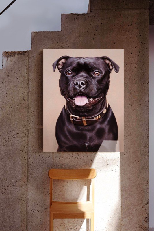 Hand drawn pet oil painting customization