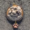 Handmade Leather Carving Pet Pendant - Genuine Leather