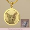 Pet brass identity tag - anti loss commemorative tag