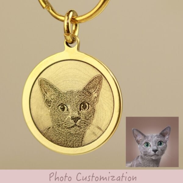 Pet brass identity tag - anti loss commemorative tag