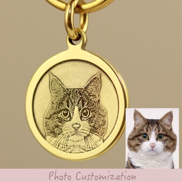 Pet brass identity tag - anti loss commemorative tag