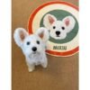 Custom Pet Printed Cream Velvet Carpet